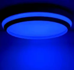 Best Eco-Light LED Wandlampe Aluminium Schwarz RGB Bluetooth Ø35 cm