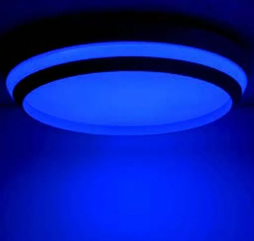 Best Eco-Light LED Wandlampe Aluminium Schwarz RGB Bluetooth Ø35 cm