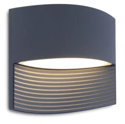 New Eco-Light LED Wandlampe Anthrazit Aluminium B:18 cm IP54 3000 K