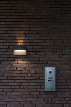 New Eco-Light LED Wandlampe Anthrazit Aluminium B:18 cm IP54 3000 K