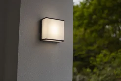 Eco-Light LED Wandlampe Anthrazit Aluminium IP54 4000 K B:15 cm* Metall Lampen|Led Außenleuchten