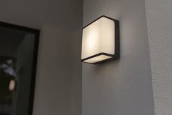 Eco-Light LED Wandlampe Anthrazit Aluminium IP54 4000 K B:15 cm* Metall Lampen|Led Außenleuchten