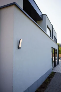 Outlet Eco-Light LED Wandlampe Anthrazit H:31,1 cm 1200 lm IP54 dimmbar