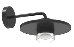 Eco-Light LED Wandlampe außen Aluminium B:24 cm 7 W IP54 Schwarz* Metall Lampen|Led Außenleuchten