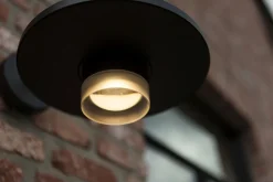 Eco-Light LED Wandlampe außen Aluminium B:24 cm 7 W IP54 Schwarz* Metall Lampen|Led Außenleuchten