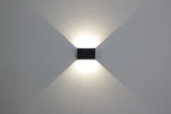 Eco-Light LED Wandlampe außen Aluminium Up Down IP54 B:17,3 cm* Led Außenleuchten|Fassadenstrahler