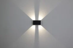 Eco-Light LED Wandlampe außen Aluminium Up Down IP54 B:17,3 cm* Led Außenleuchten|Fassadenstrahler