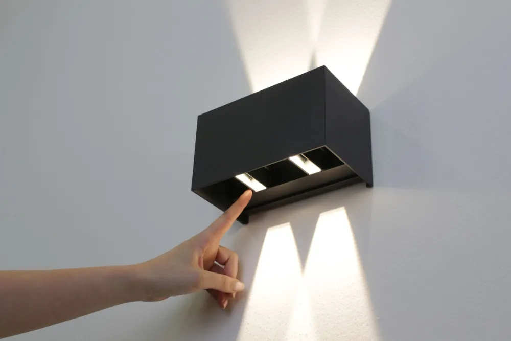 Eco-Light LED Wandlampe außen Aluminium Up Down IP54 B:17,3 cm* Led Außenleuchten|Fassadenstrahler