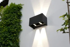 Eco-Light LED Wandlampe außen Aluminium Up Down IP54 B:17,3 cm* Led Außenleuchten|Fassadenstrahler