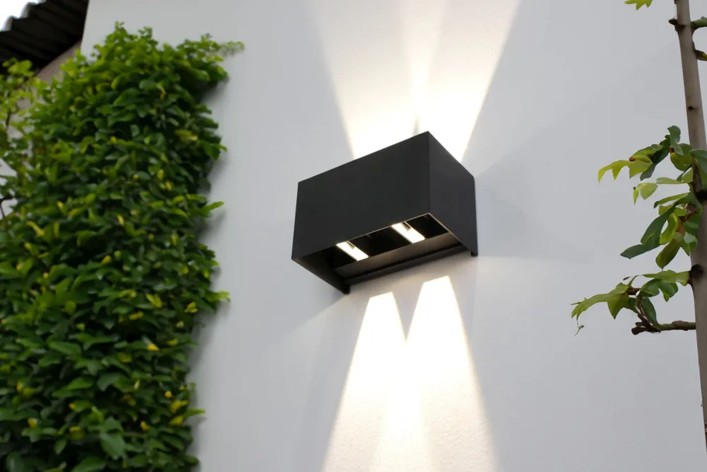Eco-Light LED Wandlampe außen Aluminium Up Down IP54 B:17,3 cm* Led Außenleuchten|Fassadenstrahler