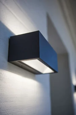 Eco-Light LED Wandlampe Außen Anthrazit 4000 K 10 W IP54 Up Down* Metall Lampen|Led Außenleuchten