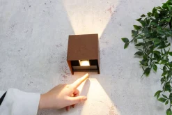 Eco-Light LED Wandlampe Außen Rostbraun Up Down IP54 3000 K 6 W* Metall Lampen|Led Außenleuchten