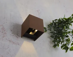 Eco-Light LED Wandlampe Außen Rostbraun Up Down IP54 3000 K 6 W* Metall Lampen|Led Außenleuchten