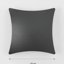 Hot Harms Import LED Wandlampe außen Schwarz Modern B: 20 cm