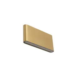 Nowodvorski LED Wandlampe außen Up Down Aluminium IP54 in Messing