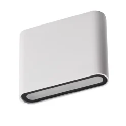 Outlet Kanlux LED Wandlampe außen Weiß IP54 flach Up Down Aluminium