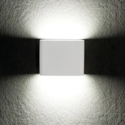 Outlet Kanlux LED Wandlampe außen Weiß IP54 flach Up Down Aluminium