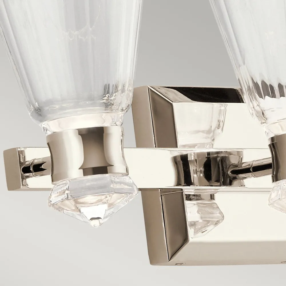 Elstead LED Wandlampe Bad IP44 60,8 cm lang Metall Glas 3000 K* Led Lampen|Wandleuchten