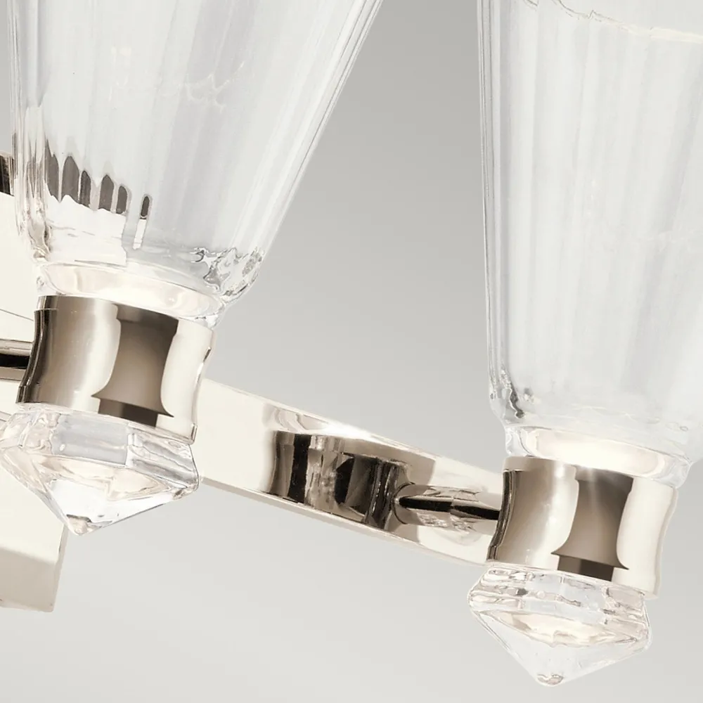 Elstead LED Wandlampe Bad IP44 60,8 cm lang Metall Glas 3000 K* Led Lampen|Wandleuchten