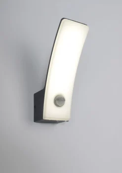 Eco-Light LED Wandlampe Bewegungsmelder H:20,4 cm IP44 Anthrazit* Led Außenleuchten|Moderne Außenleuchten