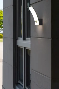 Eco-Light LED Wandlampe Bewegungsmelder H:20,4 cm IP44 Anthrazit* Led Außenleuchten|Moderne Außenleuchten