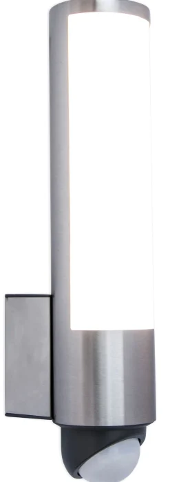 Hot Eco-Light LED Wandlampe Bewegungssensor Edelstahl H:34,5 cm 16 W