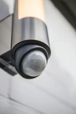 Hot Eco-Light LED Wandlampe Bewegungssensor Edelstahl H:34,5 cm 16 W