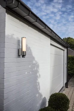 Hot Eco-Light LED Wandlampe Bewegungssensor Edelstahl H:34,5 cm 16 W