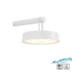Outlet Just Light LED Wandlampe Dimmer Touch Schalter IP44 130 lm Weiß