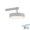 Just Light LED Wandlampe Dimmer Touch Schalter IP44 2700 K Greige