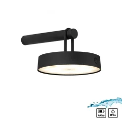 Just Light LED Wandlampe Dimmer Touch Schalter IP44 130 lm Schwarz* Wandleuchten|Flurlampen