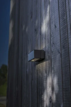 Clearance Eco-Light LED Wandlampe Edelstahl in Nickel 4000 K IP54 Up Down