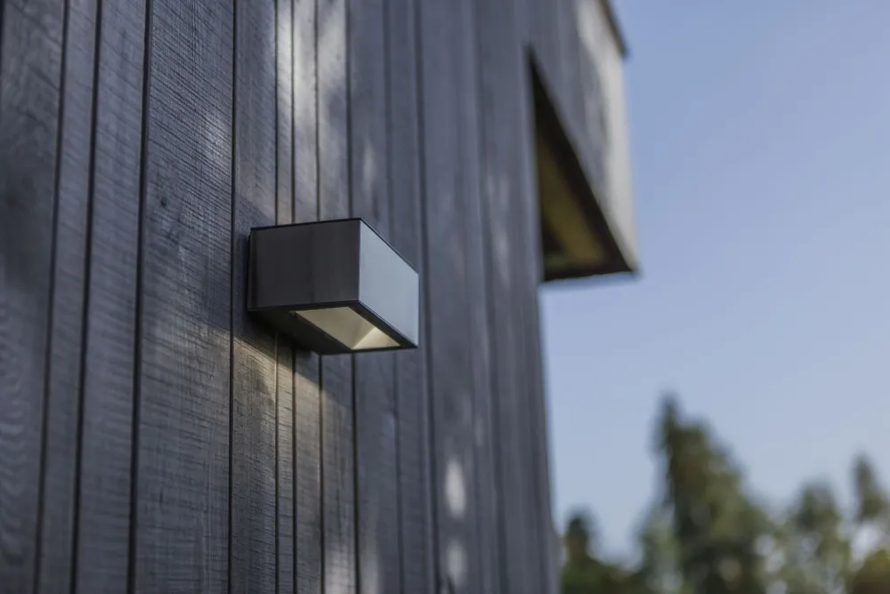 Clearance Eco-Light LED Wandlampe Edelstahl in Nickel 4000 K IP54 Up Down