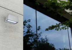 Clearance Eco-Light LED Wandlampe Edelstahl in Nickel 4000 K IP54 Up Down