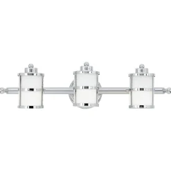 Discount Elstead LED Wandlampe ENISA Chrom Metall Glas Bad Leuchte