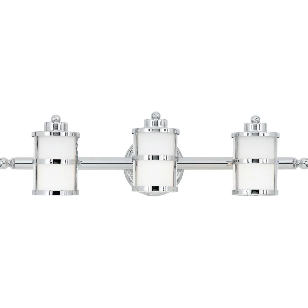 Discount Elstead LED Wandlampe ENISA Chrom Metall Glas Bad Leuchte