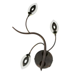 WOFI LED Wandlampe GORI Rostbraun Floral Modern