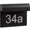 Online LED Wandlampe Hausnummer Aluminium Schwarz IP54 3000 K