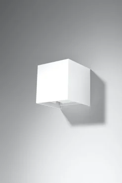 New Sollux LED Wandlampe JAZZINELLE Weiß quadratisch IP54 Up Down