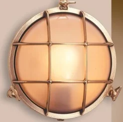 Laura Suardi LED Wandlampe Messing IP54 Maritim SIRENA* Außenleuchten Antik|Außenwandleuchten