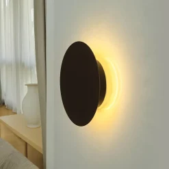 Sale Nowodvorski LED Wandlampe Metall Ø 15 cm Braun matt 3000 K 60 lm rund