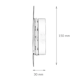 Sale Nowodvorski LED Wandlampe Metall Ø 15 cm Braun matt 3000 K 60 lm rund
