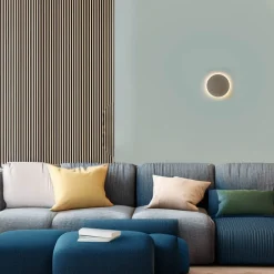 Sale Nowodvorski LED Wandlampe Metall Ø 15 cm Braun matt 3000 K 60 lm rund