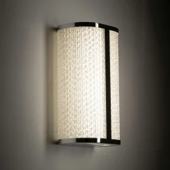 Nowodvorski LED Wandlampe Metall Glas in Chrom IP44 H:30 cm 4000 K* Led Lampen|Wandleuchten