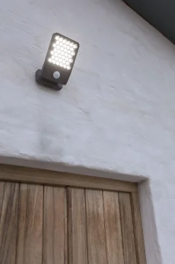 Eco-Light LED Wandlampe mit Bewegungsmelder 4000 K IP54 flexibel* Metall Lampen|Led Außenleuchten