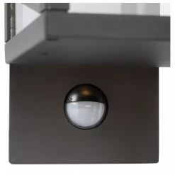 LED Wandlampe mit Bewegungsmelder Aluminium Glas 3000 K* Außenwandleuchten|Led Außenleuchten