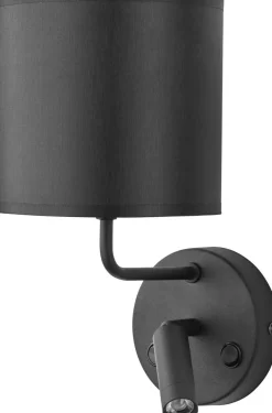 TK Lighting LED Wandlampe mit Leselicht in Schwarz Lampe PASA* Led Lampen|Wandleuchten