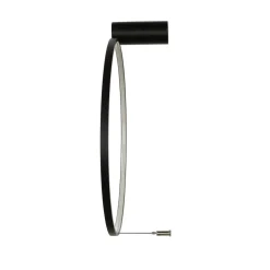 Hot Nowodvorski LED Wandlampe Schwarz 3000 K Ring Ø 45 cm Modern