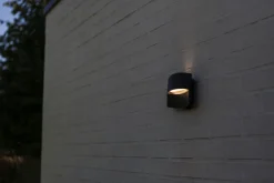 Eco-Light LED Wandlampe Schwarz Aluminium B:18 cm IP54 3000 K* Metall Lampen|Led Außenleuchten