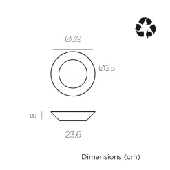 Newgarden LED Wandlampe Solar Ø 39 cm rund IP65 3500 K Fernbedienung* Badezimmer Lampe|Solarleuchten